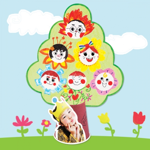 얼굴나무꾸미기
