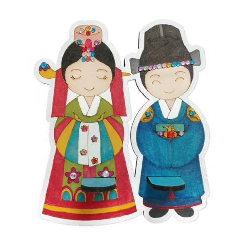 [다문화의상 우드아트] 휴대폰 거치대13