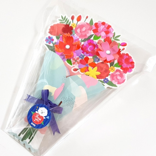 [하하당] 카네이션 꽃다발 카드 만들기 (5인용)