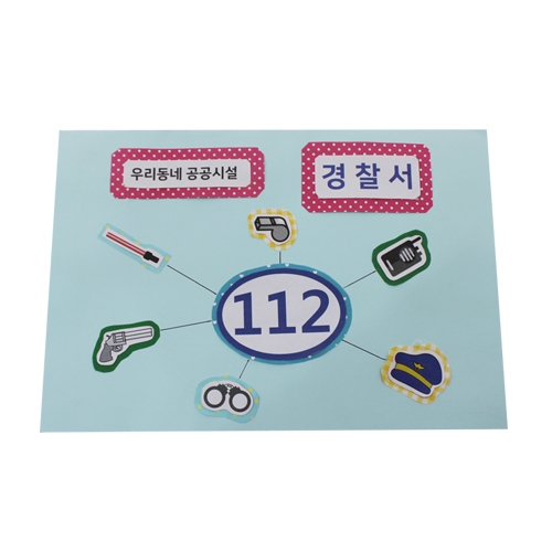 [감성쫑이/북아트] 우리동네 공공시설 경찰서(5개)