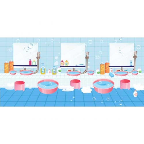 [키즈파람] 목욕놀이현수막003