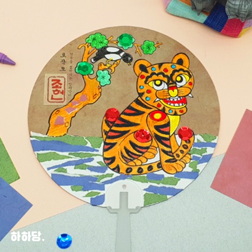 [하하당] 전통 민화 부채만들기 (3종 택1)