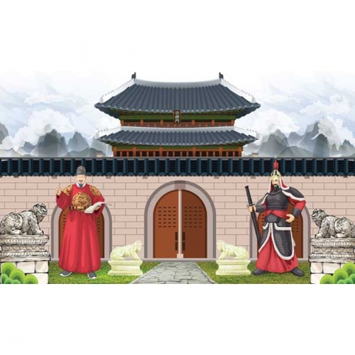 [키즈파람] 전통배경현수막 093