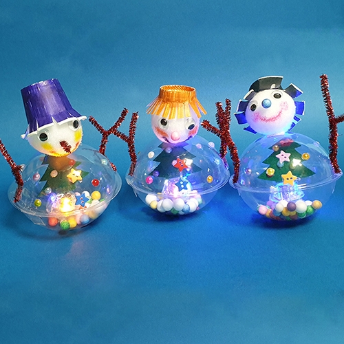 오뚝이눈사람 LED 무게중심