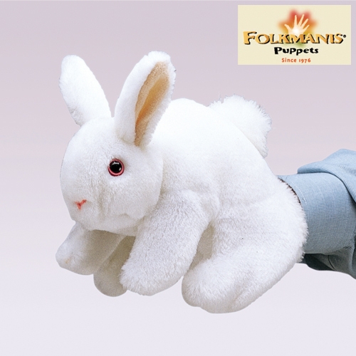 [F2048] 고급 손인형 흰토끼