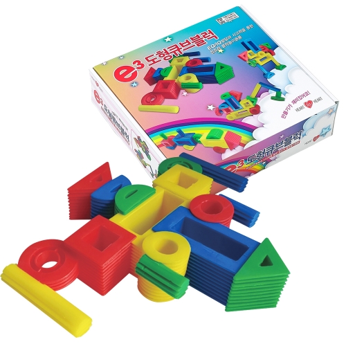 [하트투하트] E3도형큐브블럭 16pcs