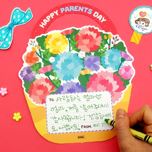 [하하당] 카네이션 꽃바구니 5set