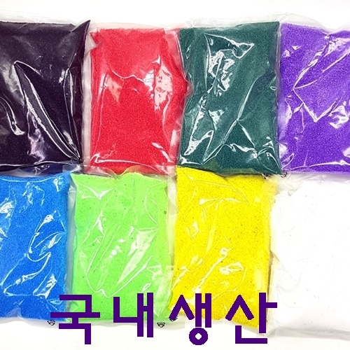 [관찰스쿨]칼라색사200g, 색깔모래,칼라스톤,색모래,수족관,어항,모래