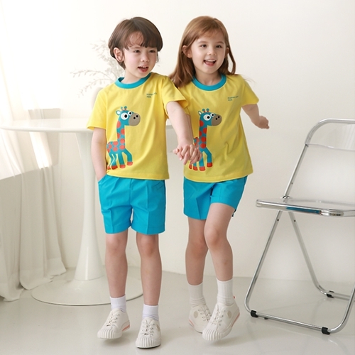 [미래아이] 기린(노랑) 하복 활동복