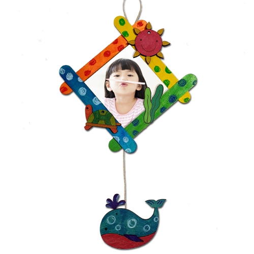[만들기]하드막대 바다액자 만들기