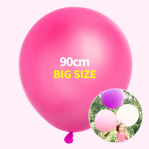 대형 풍선 (핑크-90cm)