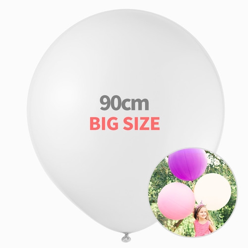 대형 풍선 (화이트-90cm)