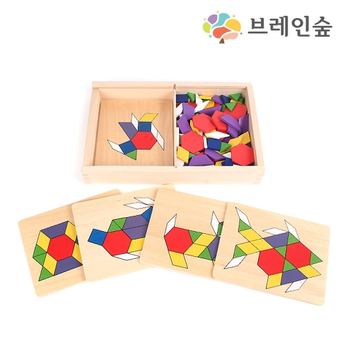 원목카드 패턴블록놀이