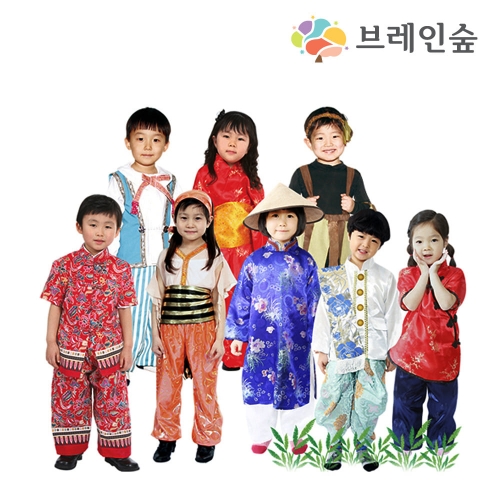 세계문화 의상소품세트 8종