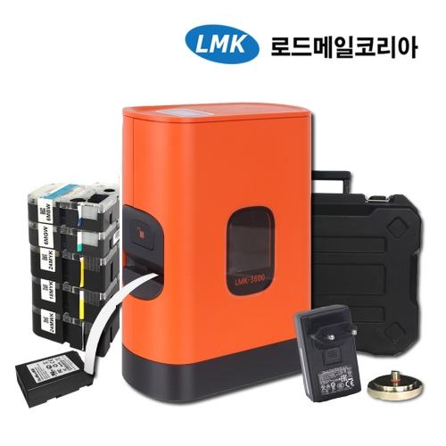 로드메일코리아 사무용 와이파이 라벨프린터 LMK-3600+라벨지5종+휴대용배터리