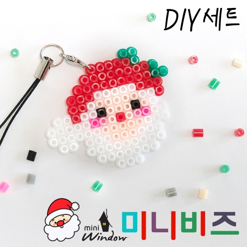 크리스마스_미니비즈도안세트(펄러미니비즈+고리+도안)