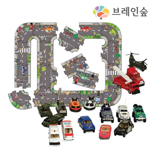익사이팅 미니자동차17종 & 도로퍼즐