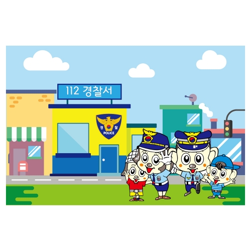 [키즈토이] 경찰 역할놀이 현수막 504 역할놀이 현수막