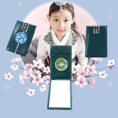 더키 전통문양 휴대거울(3명용)