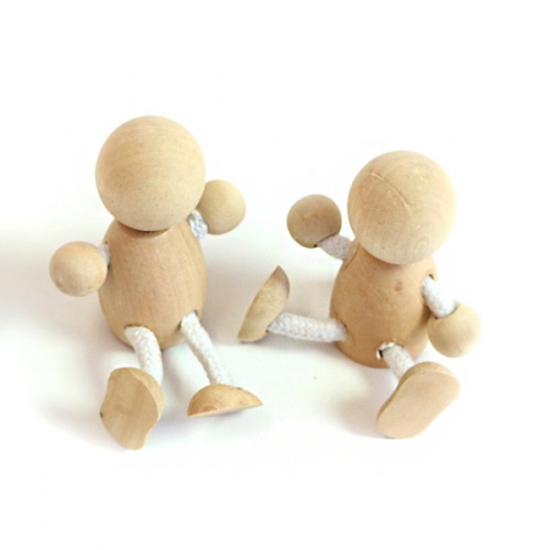 목각 끈인형(2개1세트)