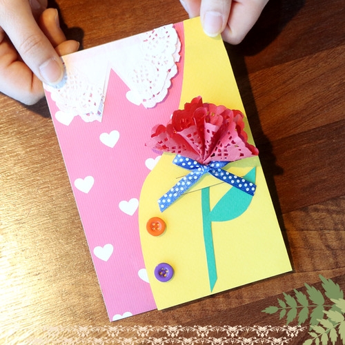 메이크문구 DIY595 카네이션 입체카드만들기 엄마
