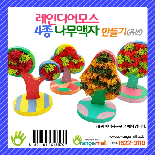 [공기정화]레인디어모스 4종 나무액자 만들기(랜덤발송)
