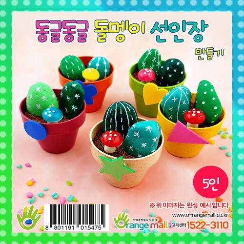 [만들기] 동글동글 돌멩이 선인장 - 5인