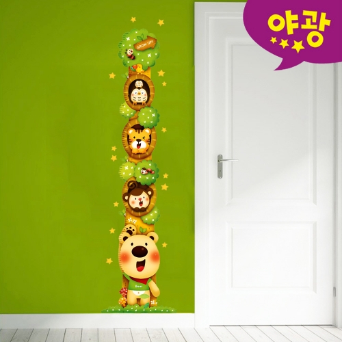 c26 키재기스티커 동물나무 FDT-6302