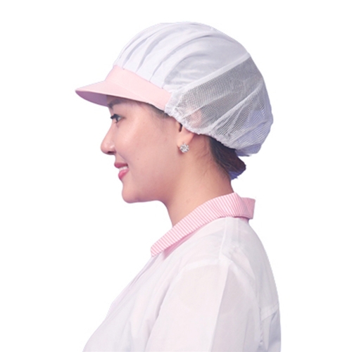 b06 CA02 핑크 반망사 위생모자