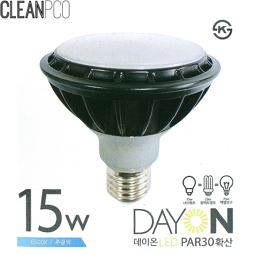 d10 데이온 LED 15W PAR30 확산형 주광색 E26 P34025