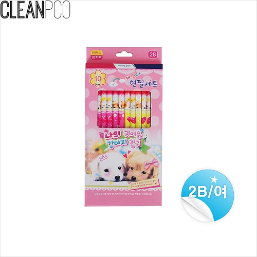 f15 캐릭터 연필세트 2B-10본-여 P36582