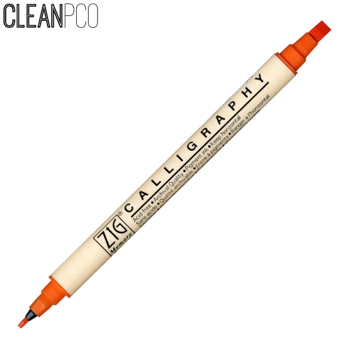 f09 쿠레타케캘리그라피펜MS-3400PURE-ORANGE070-3