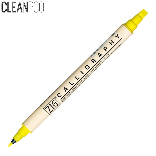 f09 쿠레타케캘리그라피펜MS-3400PURE-YELLOW050-3