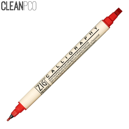 f09 쿠레타케캘리그라피펜MS-3400PURE-RED020-1