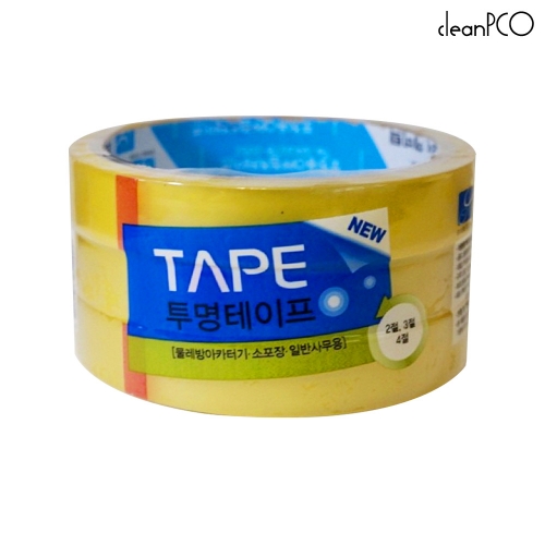 f09 소포장용 OPP 투명테이프 16mm 3개입(3절)