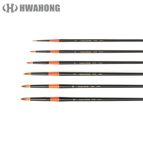 f09 화홍 수채화붓 700R SET 6개입(2호-12호구성)