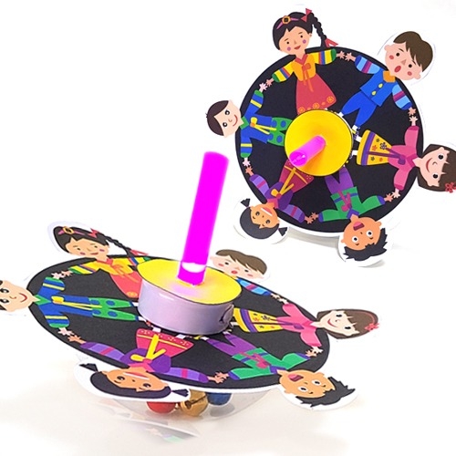 [탑키드] 만들기 LED 강강술래 팽이 (4인용)