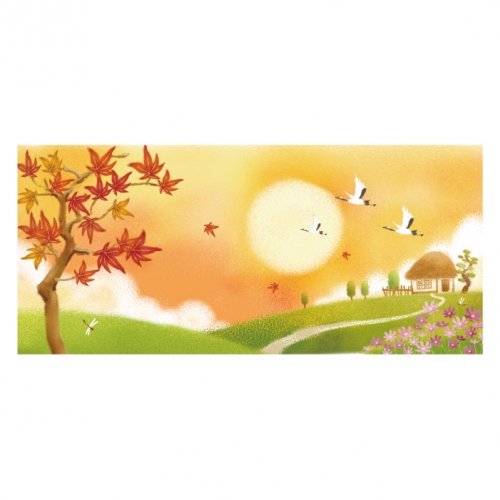 [키즈디자인] 가을배경현수막 149 단풍