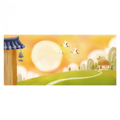 [키즈디자인] 가을배경현수막 6045 전통배경
