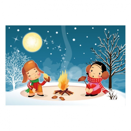 [키즈디자인] 겨울배경현수막 716