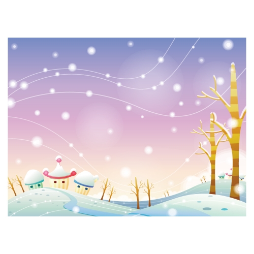 [키즈디자인] 겨울배경현수막 370