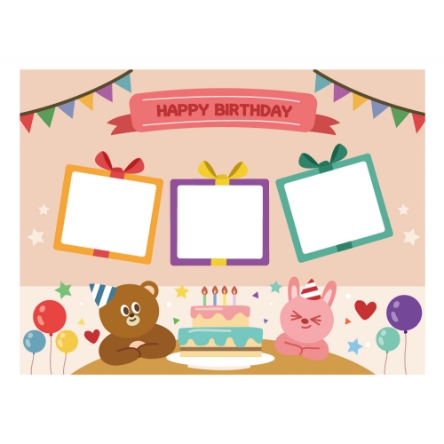 [키즈디자인] 생일현수막 1209