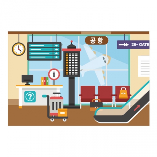 [키즈디자인] 역할놀이현수막 2057 공항