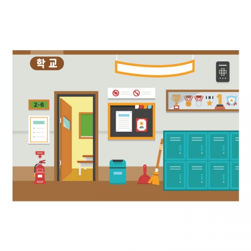 [키즈디자인] 역할놀이현수막 2098 학교