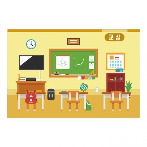 [키즈디자인] 역할놀이현수막 2099 교실
