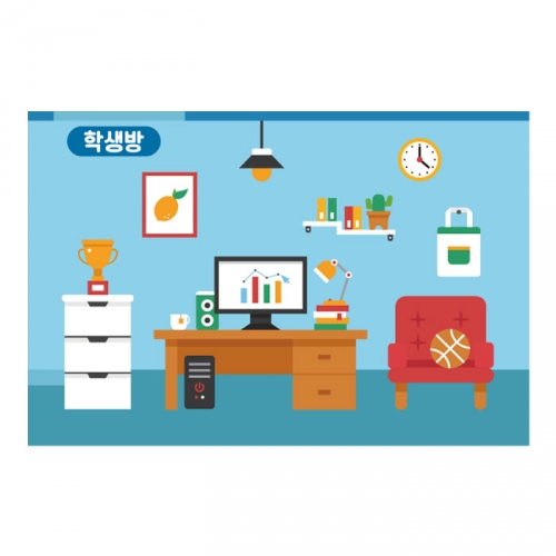 [키즈디자인] 역할놀이현수막 2101 학생방