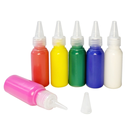 [아티바바] 뾰족캡물감 6색 (30ml) /물감놀이/물감/색칠놀이