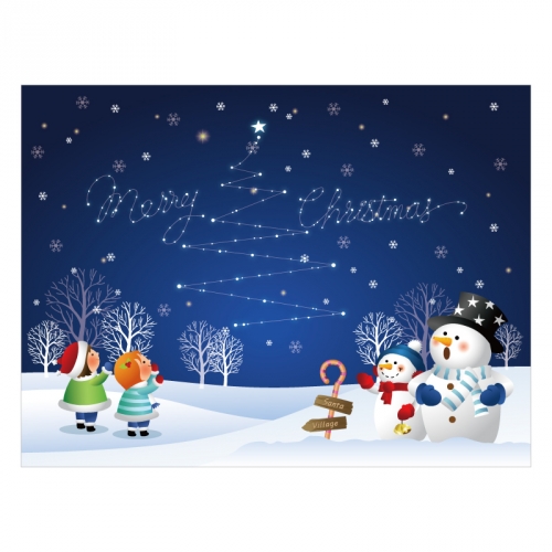 [키즈디자인] 겨울배경현수막 377
