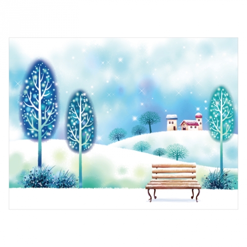 [키즈디자인] 겨울배경현수막 385