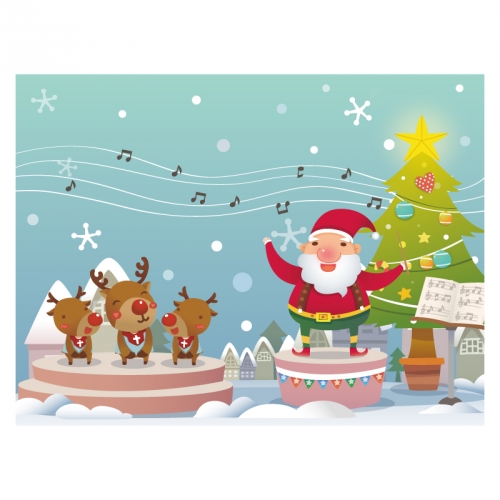 [키즈디자인] 겨울배경현수막 393